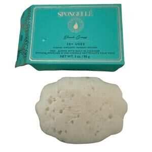 Spongelle PEDI ~ BEACH GRASS Infused Bath Exfoliates Feet Buffer Sponge 3 Oz New